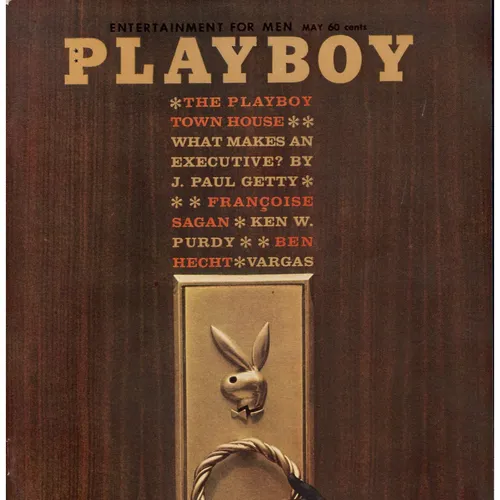 Playboy Magazine May 1962 Issue - Playboy Town House, J. Paul Getty, Françoise Sagan, Ken W. Purdy, Ben Hecht, Vargas