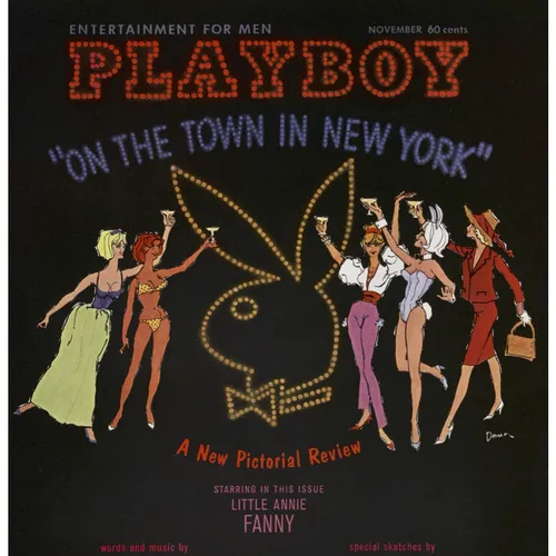 Playboy Magazine November 1962 Issue - New York on the Town, Puppet Show, Costume Party, Christmas Gifts, Playmates of History