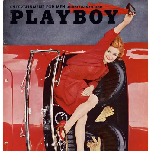 Playboy Magazine August 1963 Issue - The Playboy Philosophy Part Nine, England's Favorite Son, African Queen Pictorial, Silverstein in a Nudist Camp