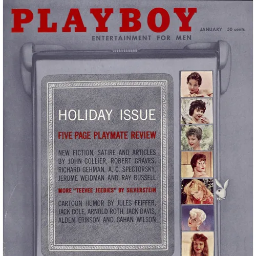 Playboy January 1960 Issue - Playmate Review, Fiction, Satire & Art