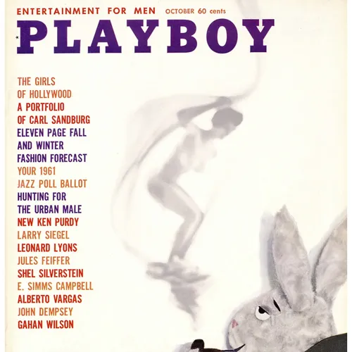 Playboy Magazine October 1960 Issue - Hollywood Glamour, Jazz, and Fall Fashion